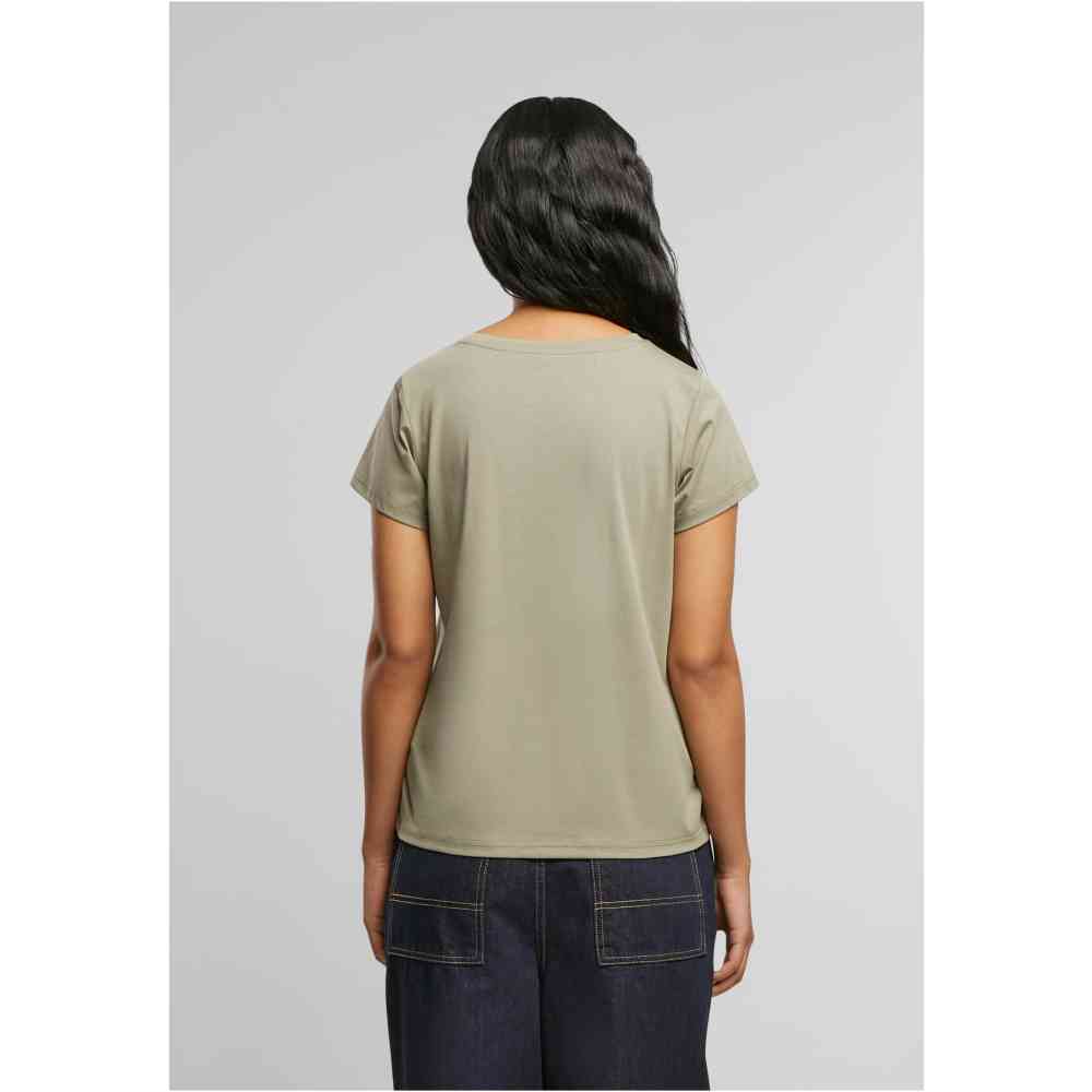 Urban Classics - Sorona Regular Damen T-Shirt - Olivgrün